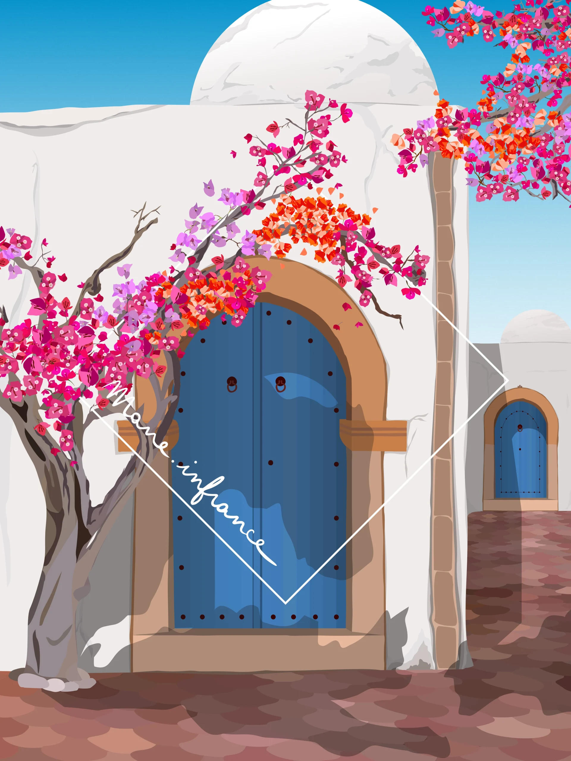 Cerulean door — Mane.infrance
