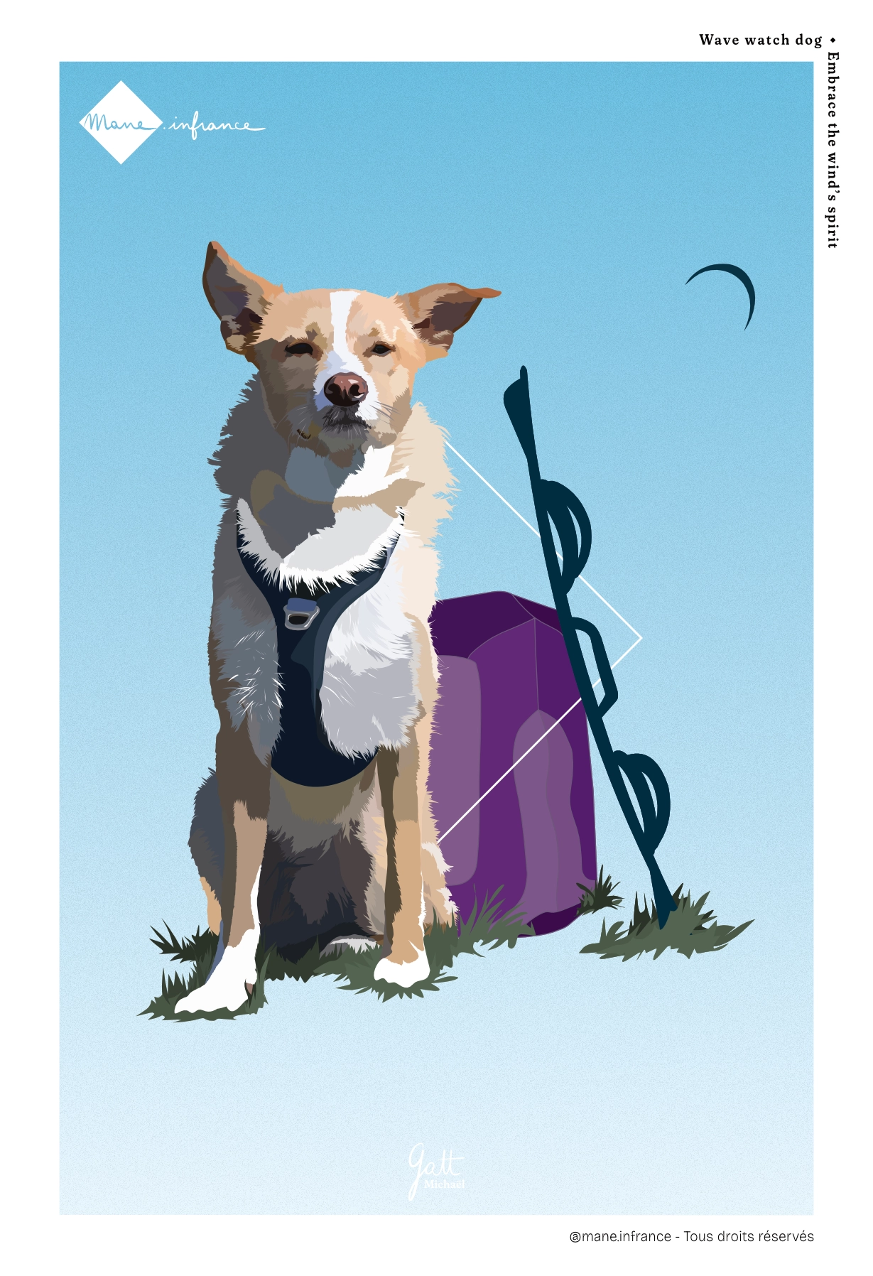 Carte postale - Wave watch dog – Image 2