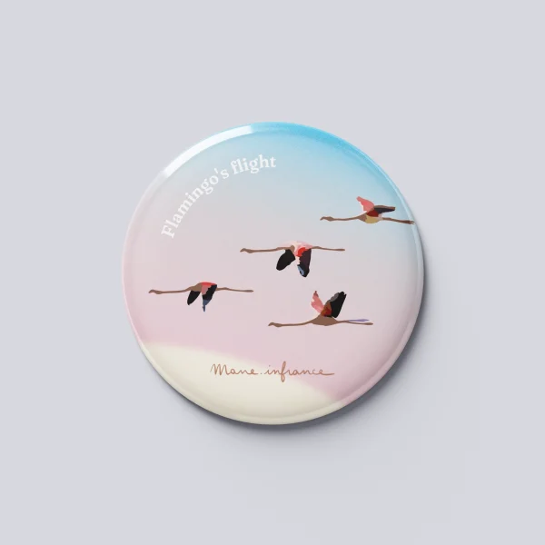 Magnet Métal - Flamingo's flight