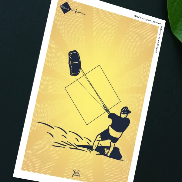 Carte postale - Kitesurf
