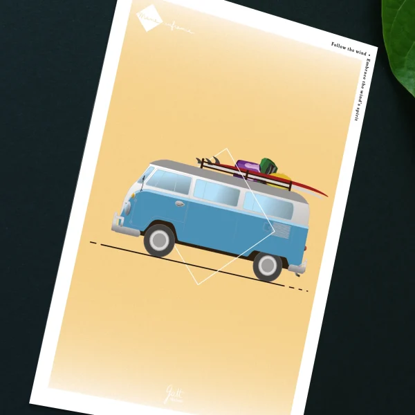 Carte postale - Follow the wind