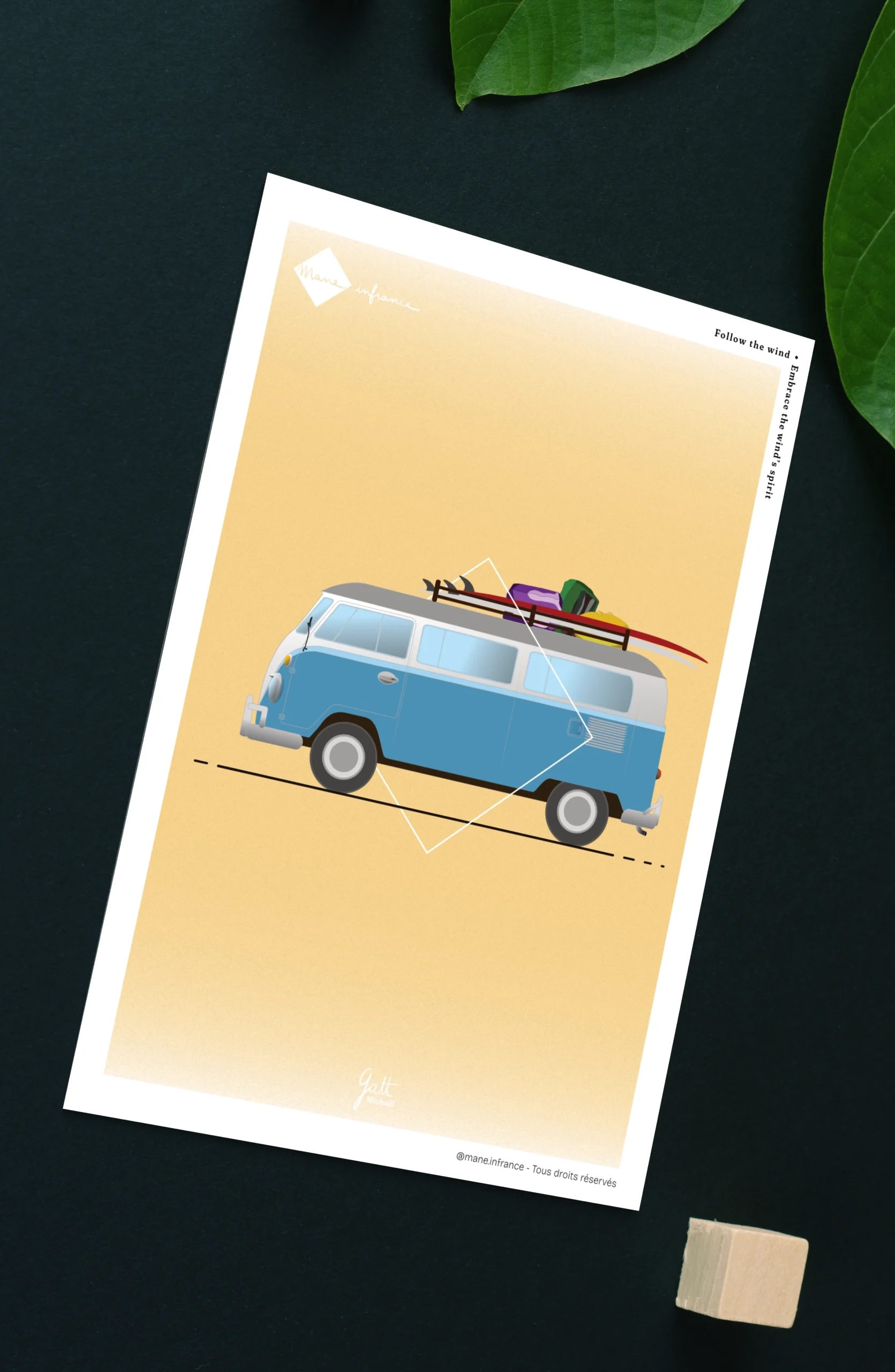 Carte postale - Follow the wind