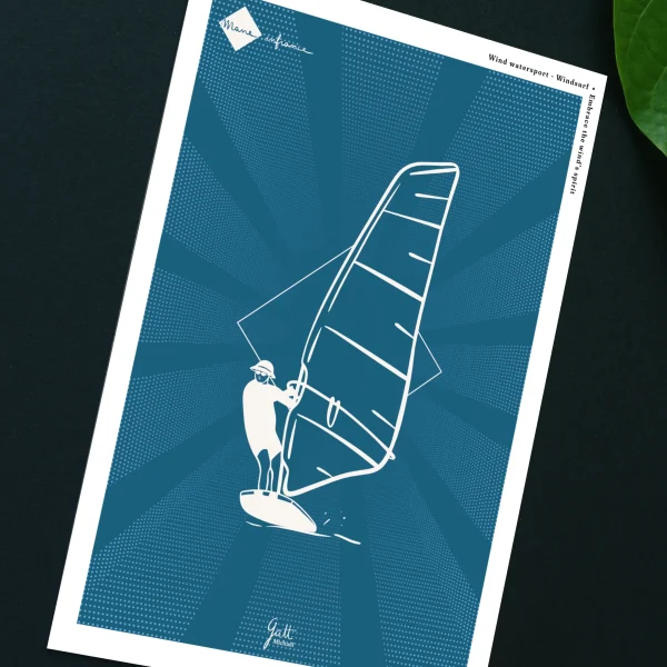 Carte postale - Windsurf