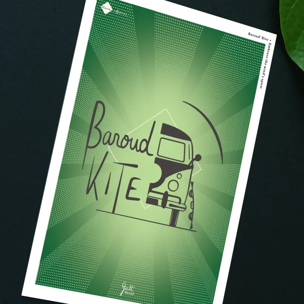 Carte postale - Baroud kite