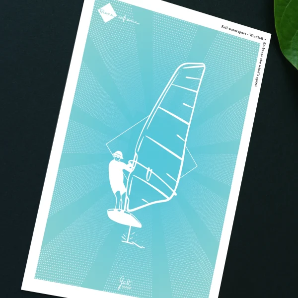 Carte postale - Windfoil