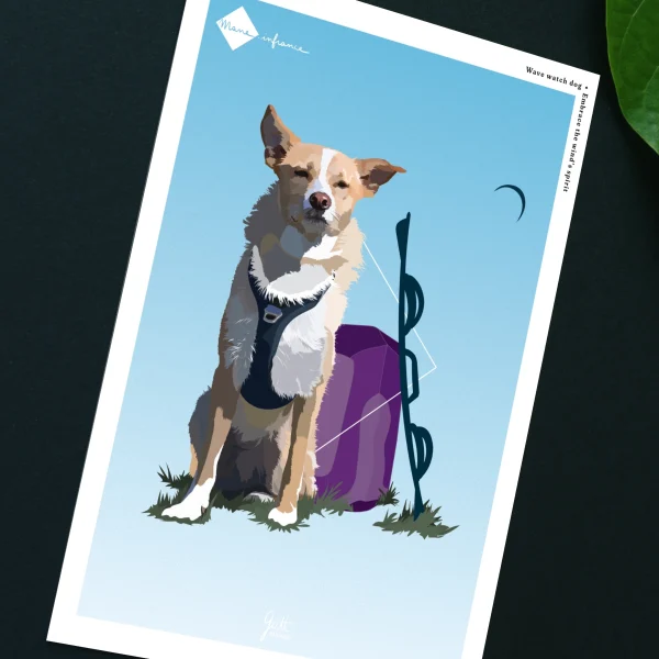 Carte postale - Wave watch dog