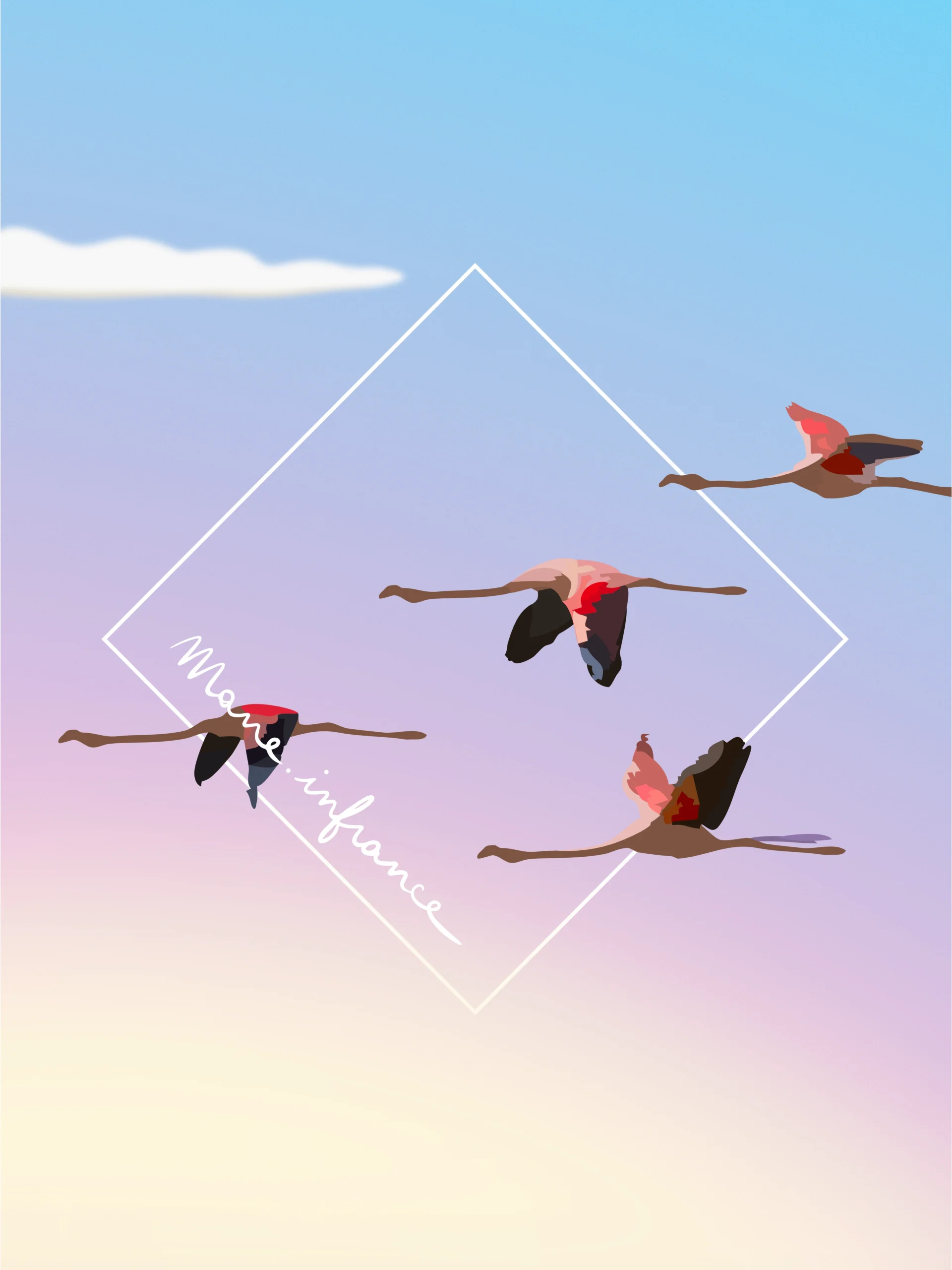 Flamingos flight — Mane.infrance