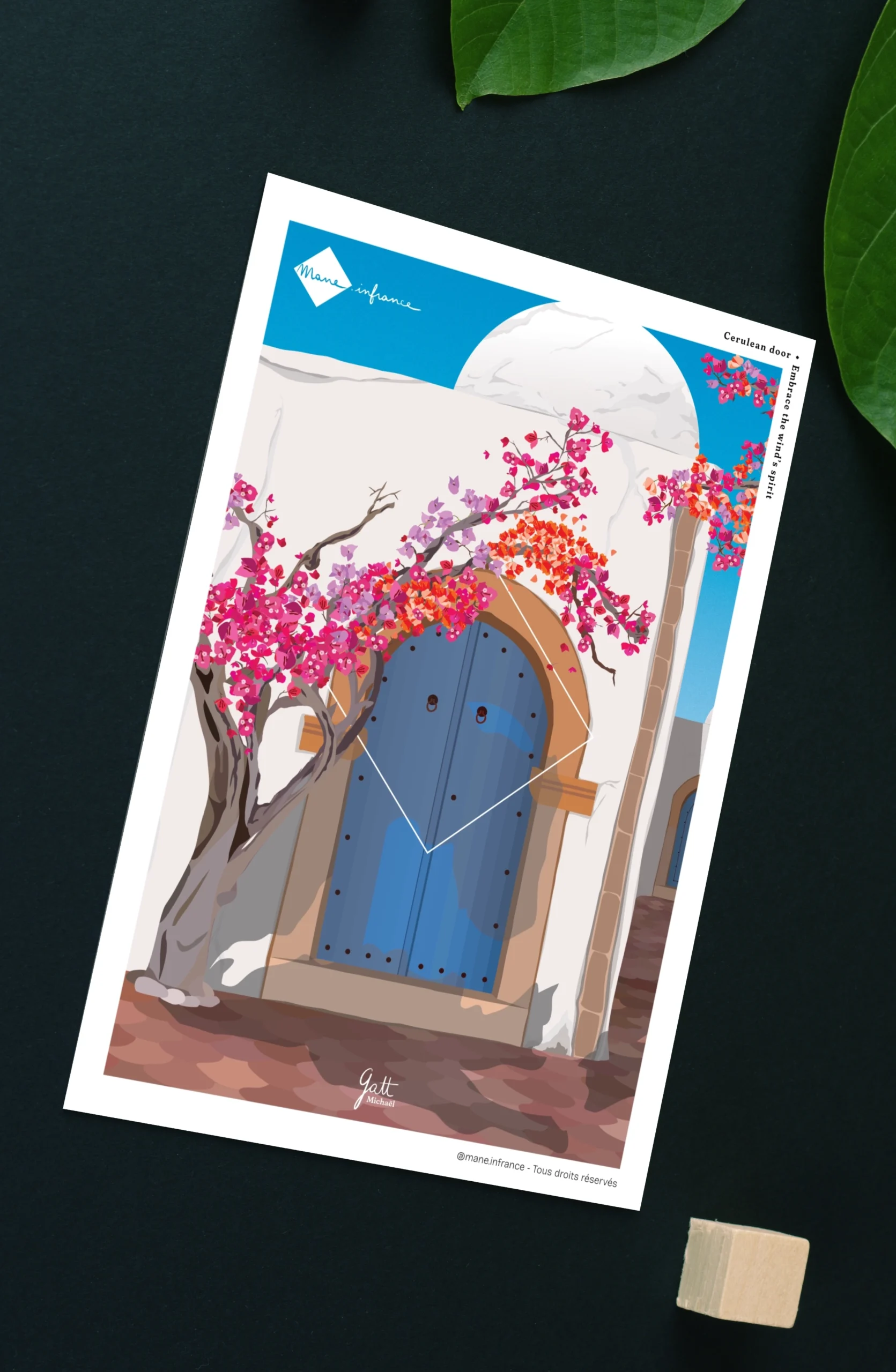 Carte postale - Cerulean door