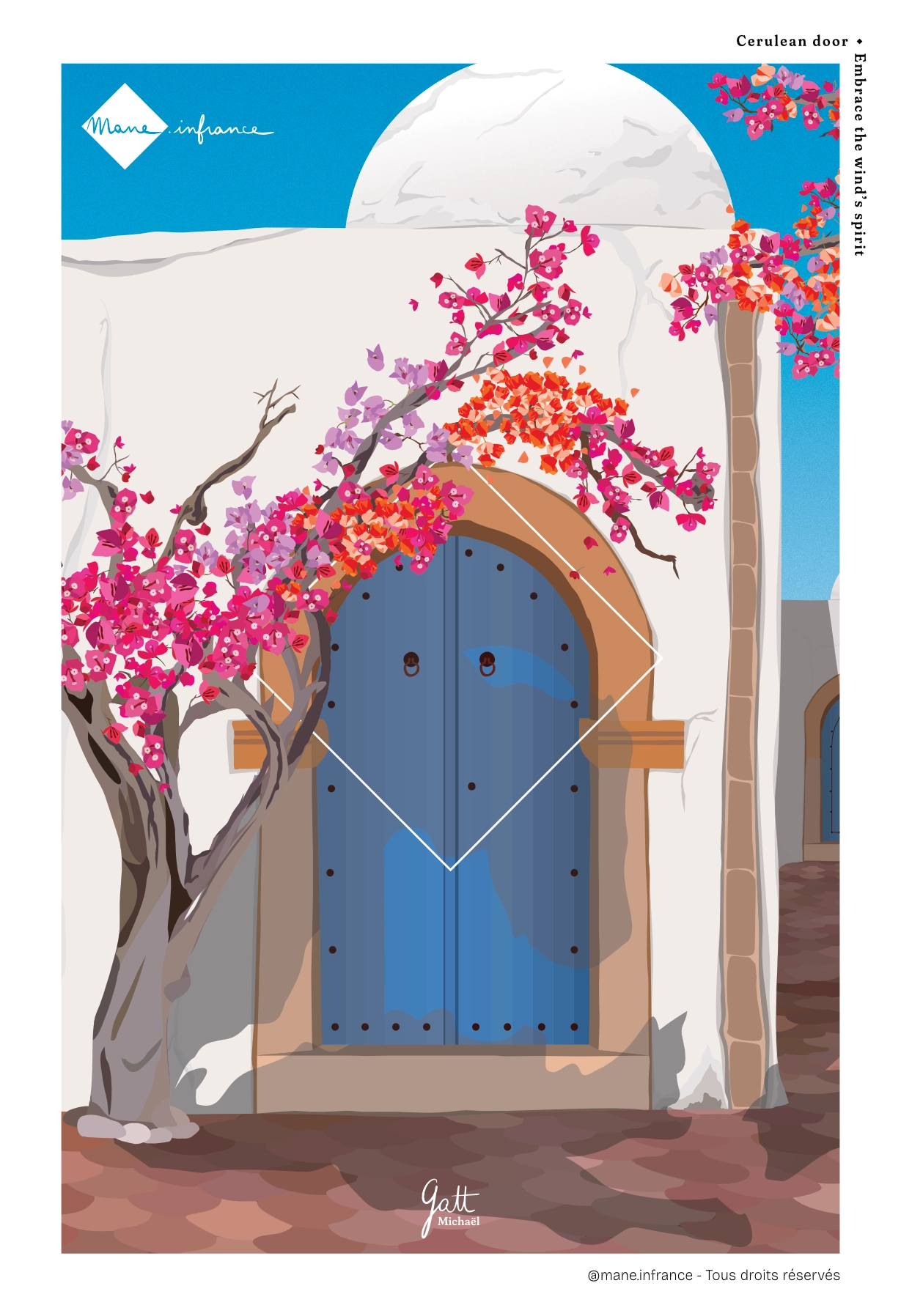 Carte postale - Cerulean door – Image 2